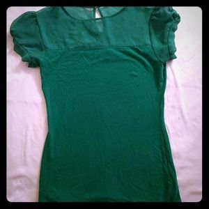 Express mesh yoke tee